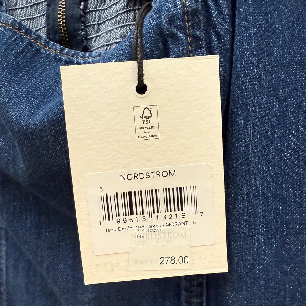 REFORMATION Janu Denim Midi Dress - Picture 4 of 4